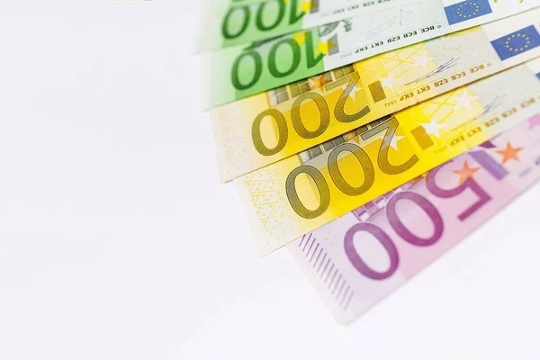 Euro Geld Euro Geldscheine Hintergrund Bargeld Euro — Stockfoto