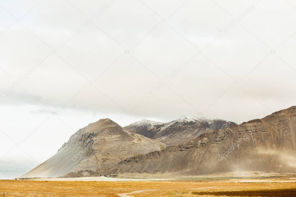 Beautiful Icelandic Landscape. Wonderful image of amazing nature landscape. Iceland Europe.