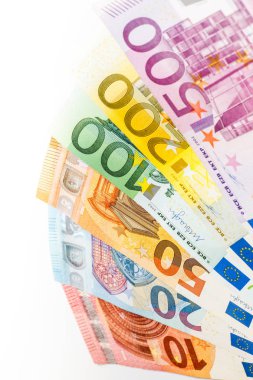 Para para, euro ve Amerikan dolar para birimi.