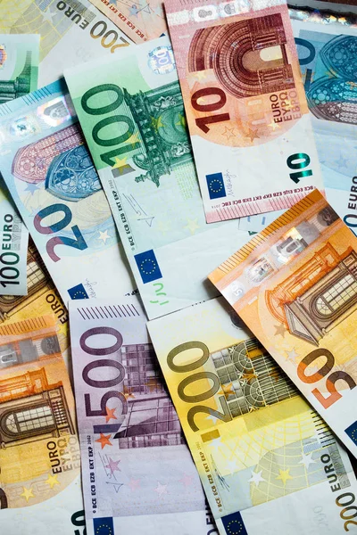 Грошові Готівки Євро Валюта Американських Доларів — стокове фото