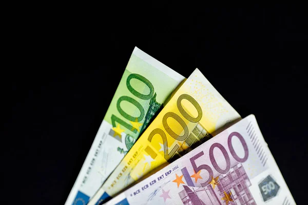 Dinero Efectivo Euro Dólares Americanos — Foto de Stock