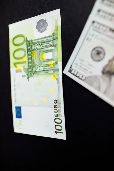 Geld Bargeld Euro Und Amerikanischer Dollar — Stockfoto