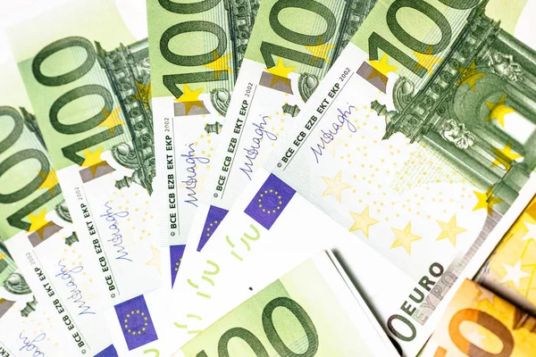 Money Cash Euro Amerykańskiej Waluty Dolarów — Zdjęcie stockowe