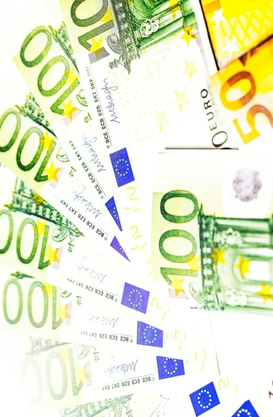 Money Cash Euro Amerykańskiej Waluty Dolarów — Zdjęcie stockowe