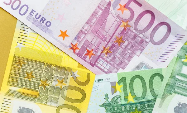 Para Kapatın Euro Faturaları — Stok fotoğraf