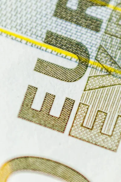 Євро Гроші Крупним Планом Різні Банкноти Євро Євро Фону Грошові — стокове фото