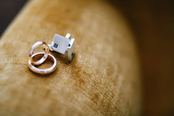 Novio Mañana Accesorios Boda Detalles Boda — Foto de Stock