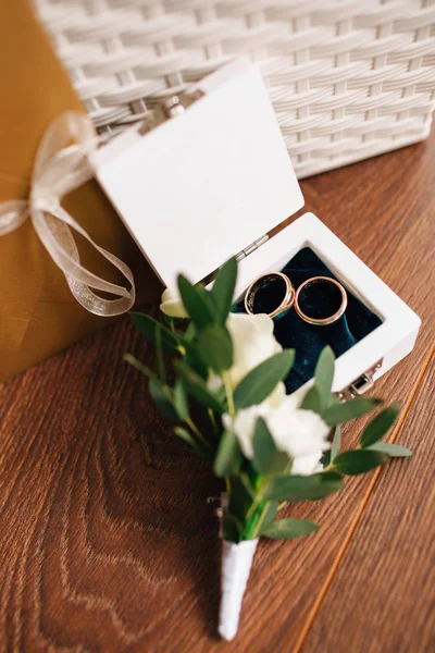 Elegantes Anillos Boda Fondo — Foto de Stock