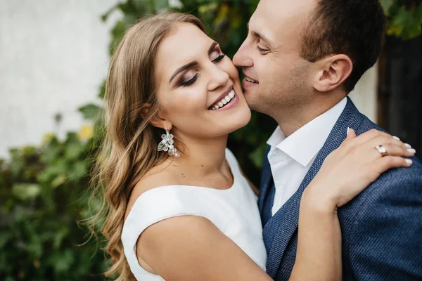 Noiva Noivo Dia Casamento Casamento Bonita Noiva Noivo Elegante — Fotografia de Stock