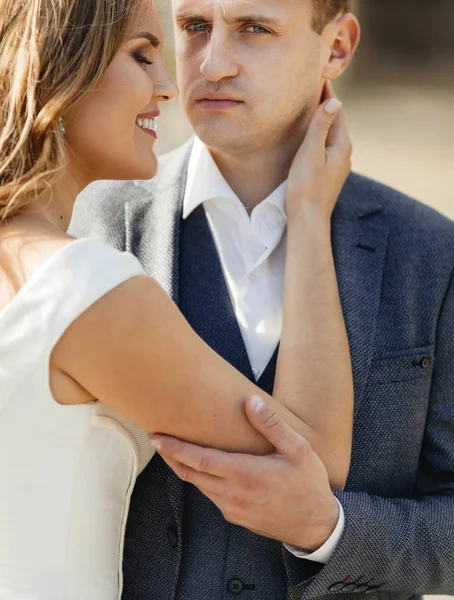 Noiva Noivo Dia Casamento Casamento Bonita Noiva Noivo Elegante — Fotografia de Stock