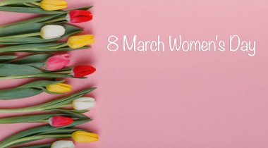 Bahar Lale çiçek kavramı. Sevgililer günü, Woman's Day, anneler günü.