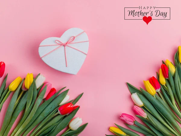 Mother\'s day holiday. Women\'s day poster or banner . International Women\'s Day on 8 March design. Tulips Flowers on background.