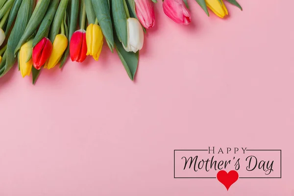 Mother's day holiday. Women's day poster or banner . International Women's Day on 8 March design. Tulips Flowers on background.
