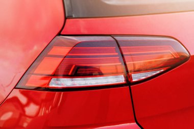 Spor arabanın arka plan aydınlatma, yakın çekim