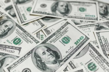 Amerikan yüz dolar faturaları para. Bize dolar banknotlar doku.