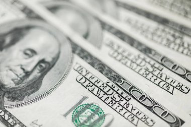 Amerikan yüz dolar faturaları para. Bize dolar banknotlar doku.