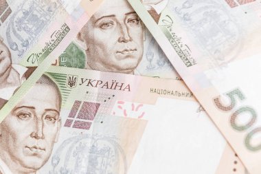 nakit para. Ukrayna ulusal para birimi faturaları. Ukraynalı para. Finans arka plan kapatın.