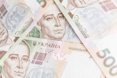 nakit para. Ukrayna ulusal para birimi faturaları. Ukraynalı para. Finans arka plan kapatın.