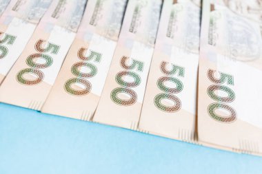 nakit para. Ukrayna ulusal para birimi faturaları. Ukraynalı para. Finans arka plan kapatın.