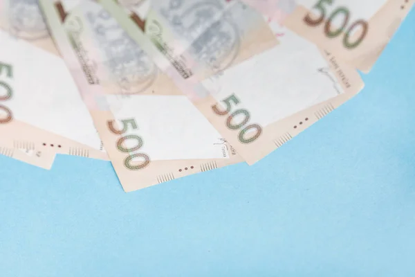 Bares Geld Ukrainische Scheine Nationaler Währung Ukrainisches Geld Finanzieller Hintergrund — Stockfoto