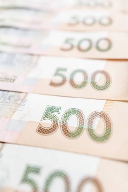nakit para. Ukrayna ulusal para birimi faturaları. Ukraynalı para. Finans arka plan kapatın.