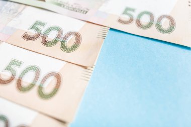 nakit para. Ukrayna ulusal para birimi faturaları. Ukraynalı para. Finans arka plan kapatın.