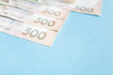 nakit para. Ukrayna ulusal para birimi faturaları. Ukraynalı para. Finans arka plan kapatın.