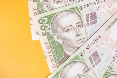 nakit para. Ukrayna ulusal para birimi faturaları. Ukraynalı para. Finans arka plan kapatın.