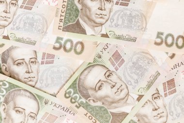nakit para. Ukrayna ulusal para birimi faturaları. Ukraynalı para. Finans arka plan kapatın.