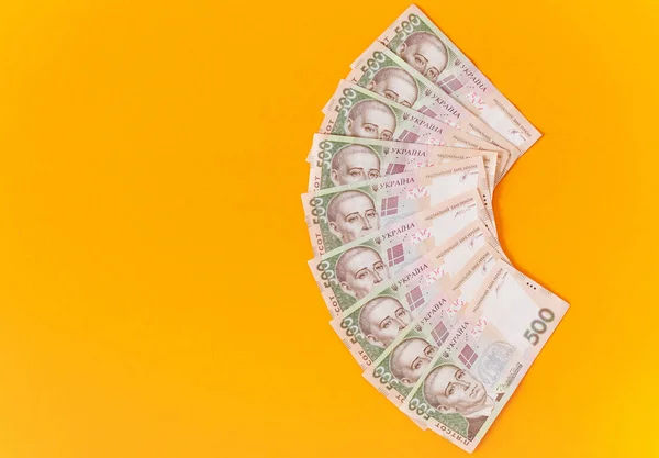 Bares Geld Ukrainische Scheine Nationaler Währung Ukrainisches Geld Finanzieller Hintergrund — Stockfoto