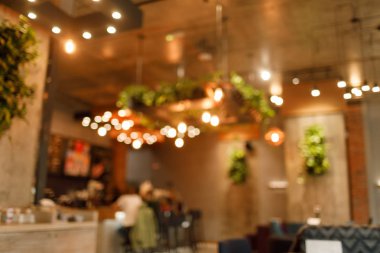 şık süslemeleri ile güzel kafe