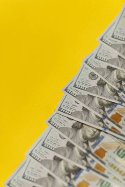 İş ve Finans kavramı. Amerikan Doları Nakit Para. Dolar Banknotlar.