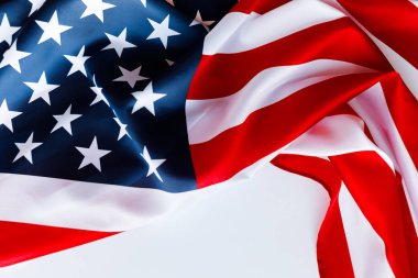 Bağımsızlık günü, Amerikan bayrağı, yakın çekim.