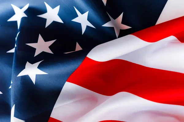 День Независимости Американский Флаг Крупный План — стоковое фото