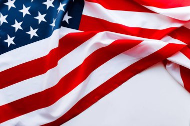 Anma Günü veya 4 Temmuz Amerikan bayrağı.