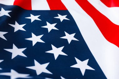 Anma Günü veya 4 Temmuz Amerikan bayrağı.