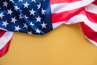 American Flag Wave yakın çekim 4 Temmuz için.