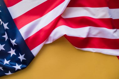 American Flag Wave yakın çekim 4 Temmuz için.