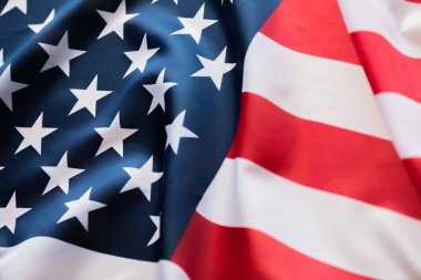 Anma Günü veya 4 Temmuz Amerikan bayrağı.
