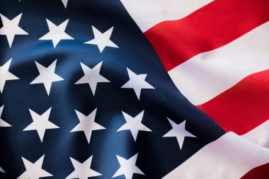 American Flag Wave yakın çekim 4 Temmuz için.