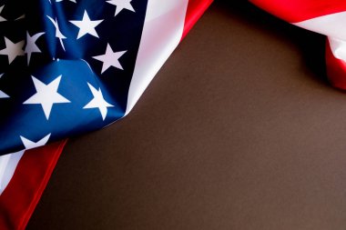 American Flag Wave yakın çekim 4 Temmuz için.