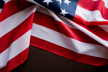 Anma Günü veya 4 Temmuz Amerikan bayrağı.