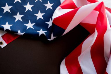 American Flag Wave yakın çekim 4 Temmuz için.