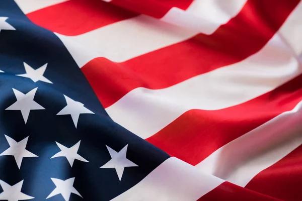 Independence Day American Flag Close — Stock Photo, Image