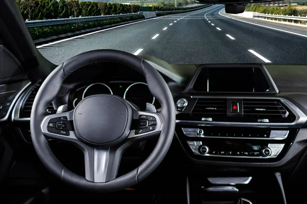 Luxury Car Interior Details Modern Car — Stock Photo, Image