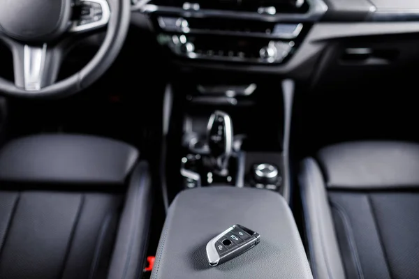 Luxury Car Interior Details Modern Car — Stock Photo, Image
