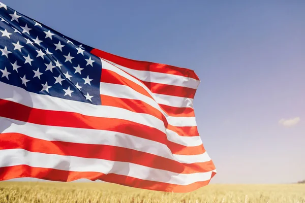 Патріотичне Свято Американський Прапор Патріотів Америки День Незалежності Липня — стокове фото
