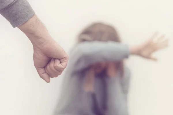 Sexuella Trakasserier Stoppa Våld Mot Kvinnor Internationella Kvinnodagen Bondage Våld — Stockfoto