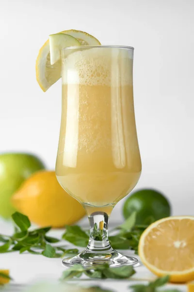 Jus Naturel Fruits Frais Délicieuse Saine Boisson — Photo