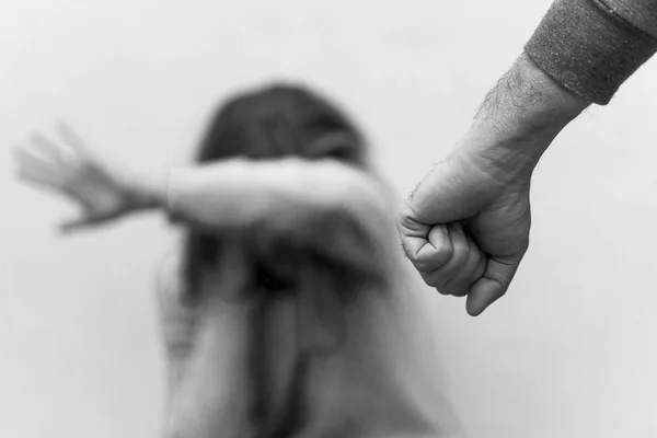 Cinsel Taciz Kadınlara Dünya Kadınlar Günü Esaret Şiddet Şiddet Stop — Stok fotoğraf